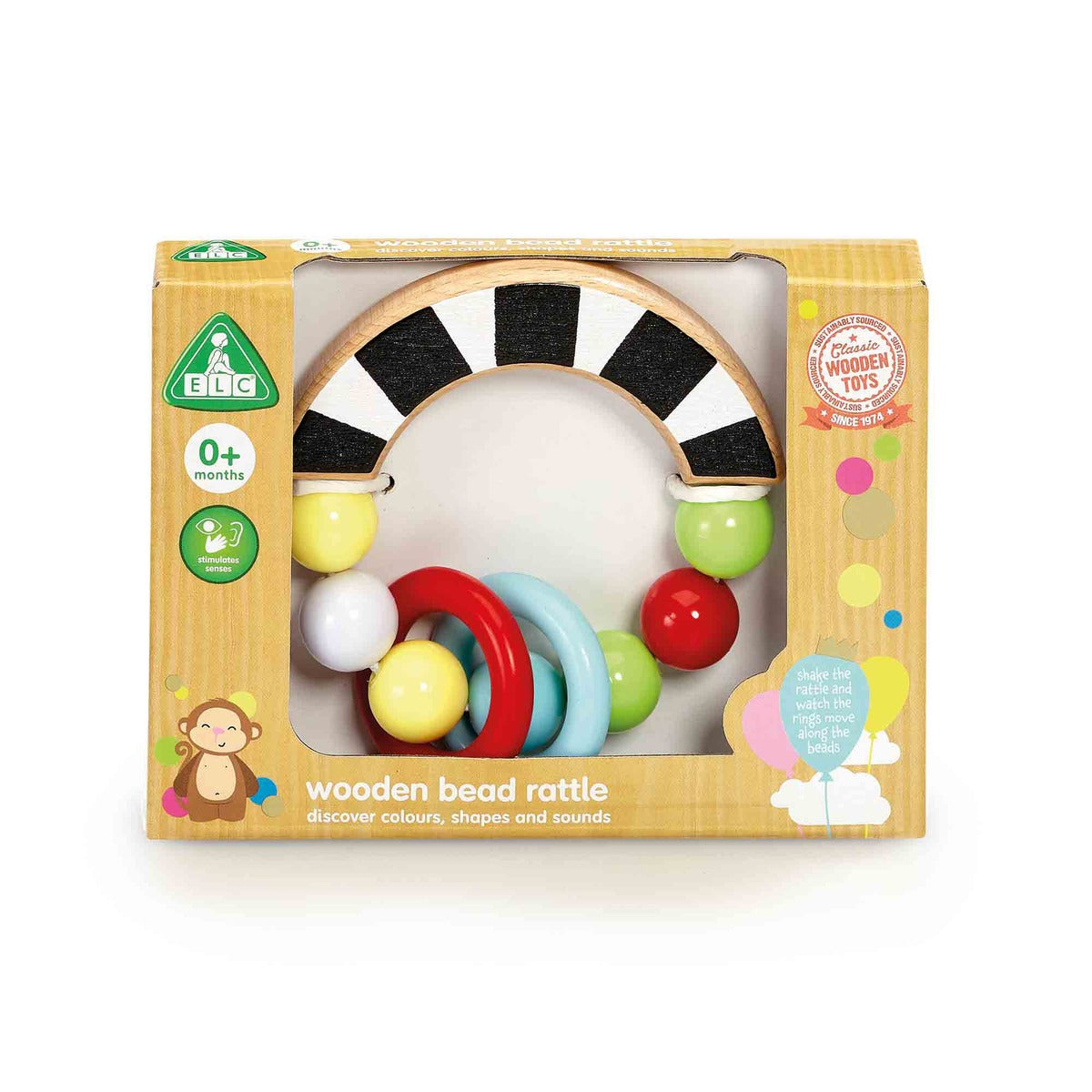 Elc Wooden Bead Rattle Early Learning Centre
