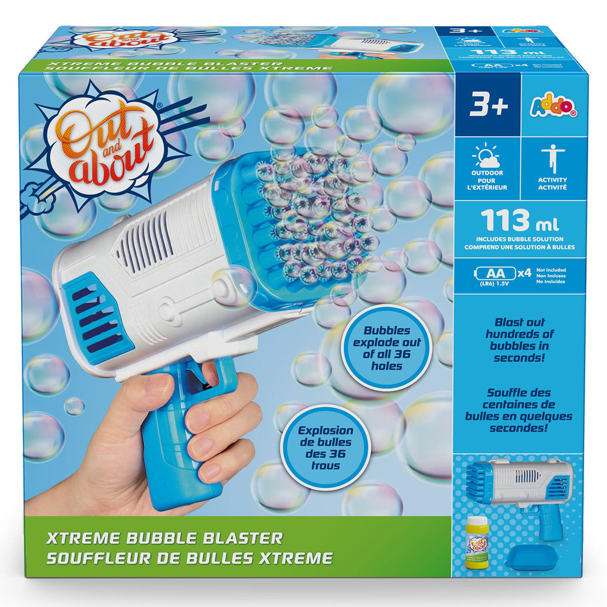 Out and About Xtreme Bubble Blaster (Blue) Addo