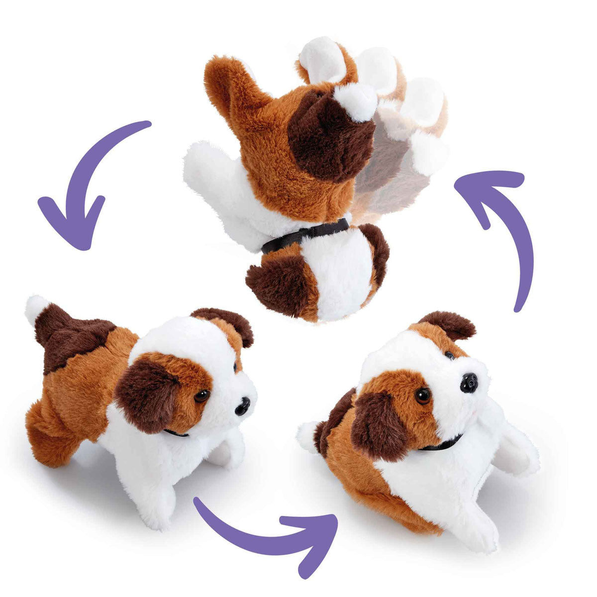 Pitter Patter Pets Flip Over Puppy Electronic Pet Addo