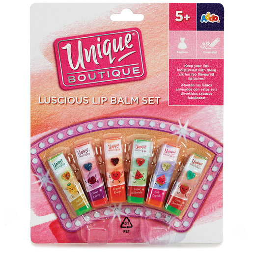 Unique Boutique Luscious Lip Balm Makeup Set