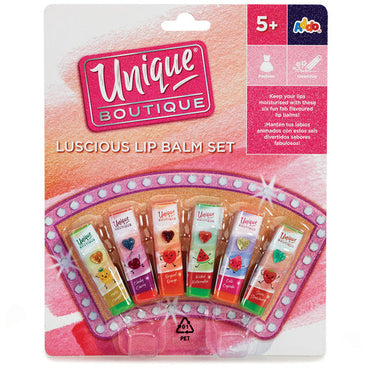 Unique Boutique Luscious Lip Balm Makeup Set