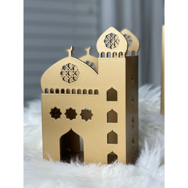 Gold Decorative Metal Mosque20X18XH27CM