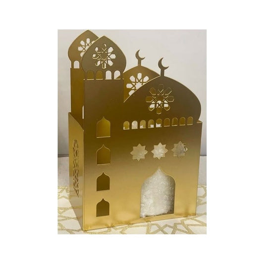 Gold Decorative Metal Mosque20X18XH27CM