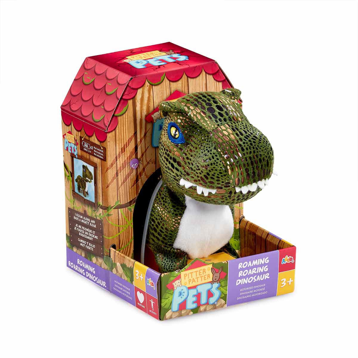 Pitter Patter Pets Roaming Roaring Dinosaur - Green T-Rex Electronic Pet Addo