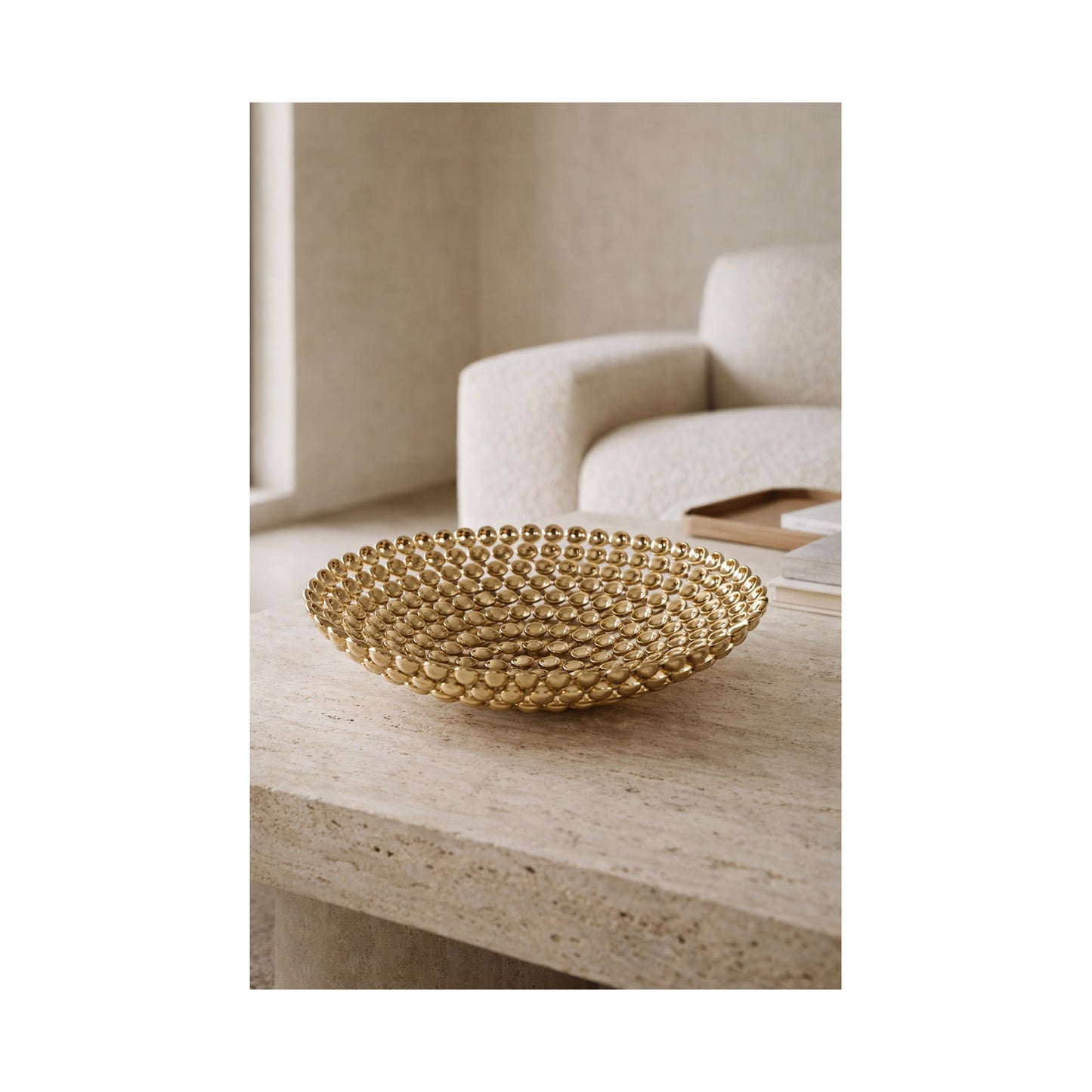 Round Stainless Steel Fruit Basket – Gold Finish ORCA HOME