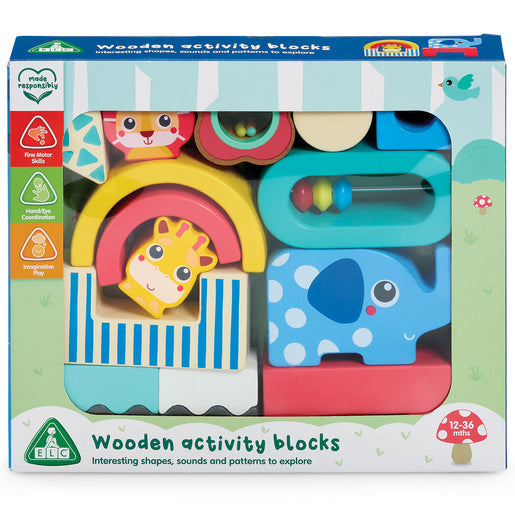 Wooden Activity Blocks Playset Early Learning Centre