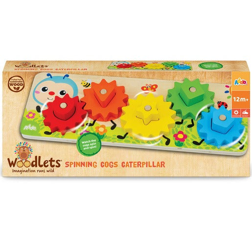 Woodlets Spinning Cogs Caterpillar Wooden Puzzle Early Learning Centre