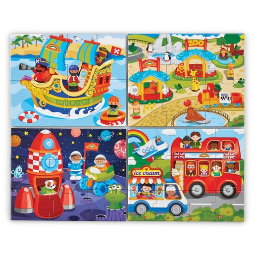 Happyland 4 in 1 Puzzles Early Learning Centre