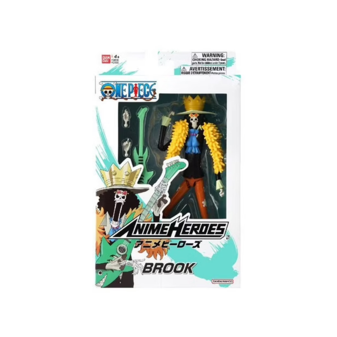 Bandai One Piece Anime Heroes Brook Action Figure Clementoni