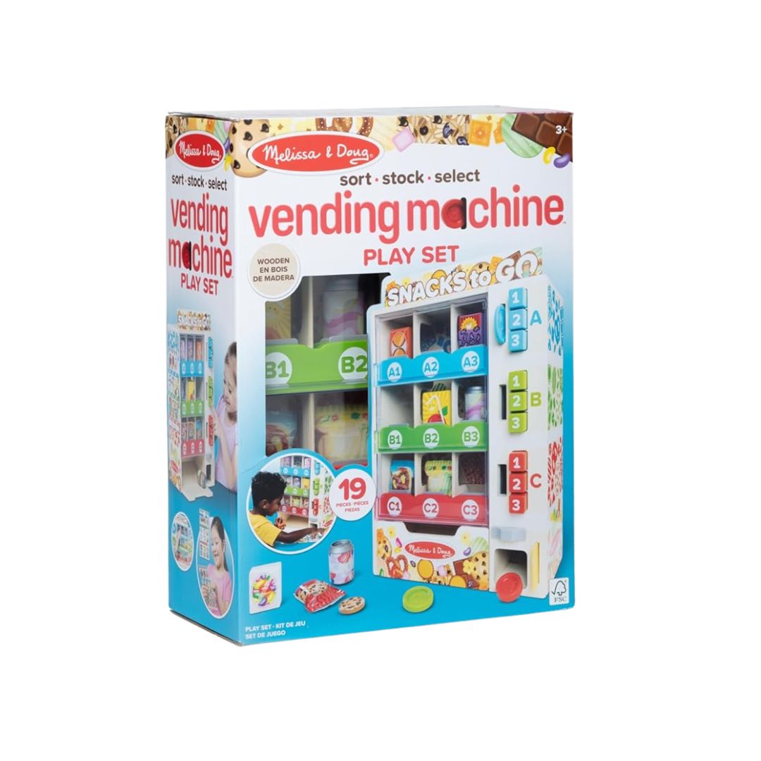 Melissa & Doug Sort-Stock-Select Wooden Vending Machine Melissa & Doug