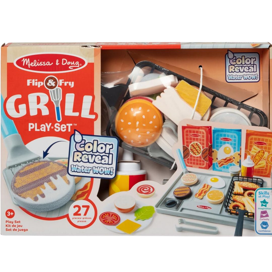 Melissa & Doug Flip & Fry Grill Play Set with Water Melissa & Doug