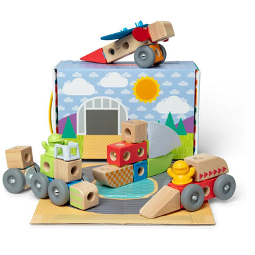 Melissa & Doug Blockables Vehicles Play Set Melissa & Doug