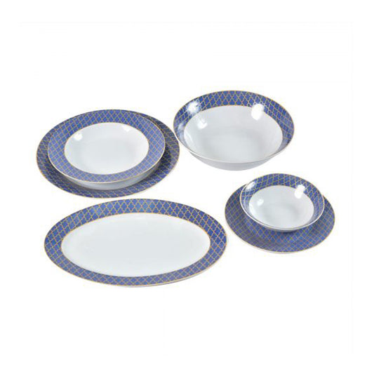 DINNER SET 26 PCS BLUE