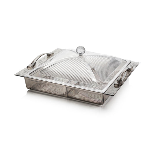 BAROK SMOKED GRAY ACRYLIC BREAKFAST SETX4