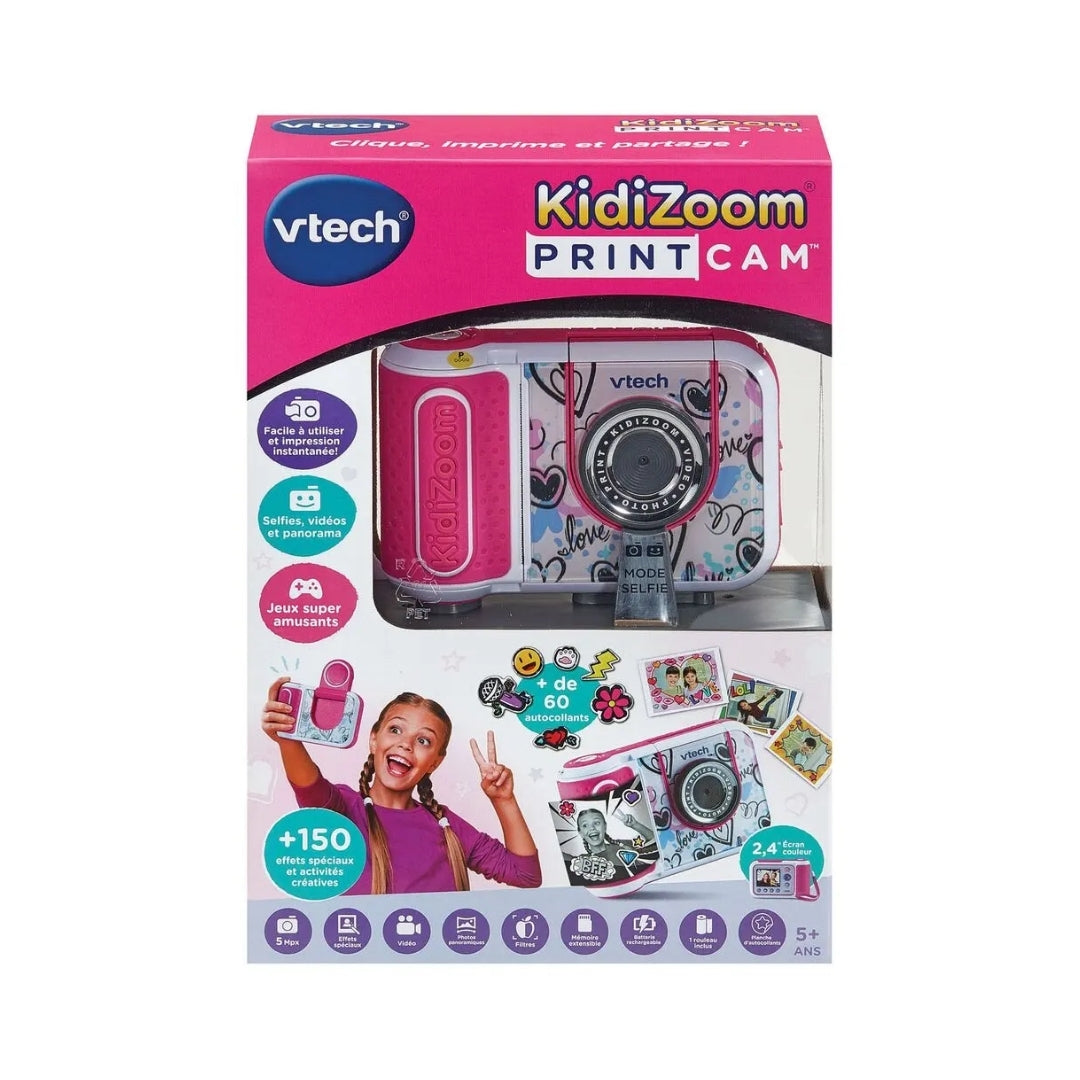 VTech KidiZoom Print Cam Appareil Photo instantané pour Enfant avec Fonction d'impression, Fonction Selfie et vidéo, Effets, Jeux, etc. pour Enfants de 4 à 12 Ans VTech KidiZoom Print Cam Appareil Photo instantané pour Enfant avec Fonction d'impression, Fonction Selfie et vidéo, Effets, Jeux, etc. pour Enfants de 4 à 12 Ans