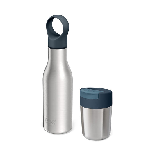 Mug & bottle set steel