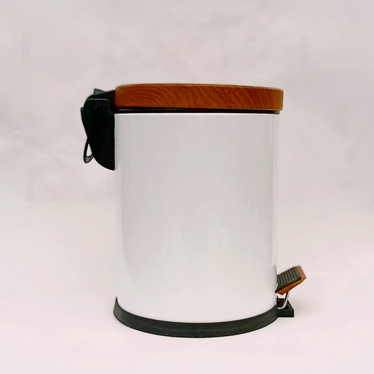 PEDAL BIN WOODEN COVER 5LT