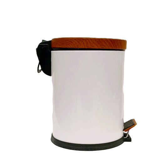 PEDAL BIN WOODEN COVER 12LT