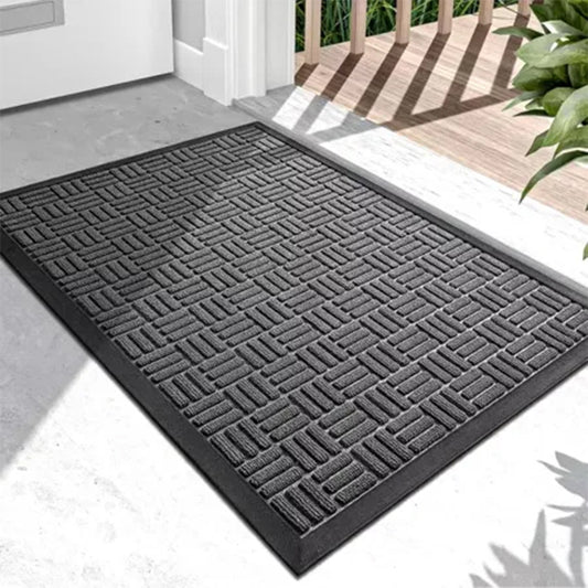 Door Mat Poly Black/grey
