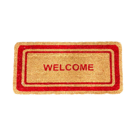 Door Mat Rectangle Welcome 70x33 cm