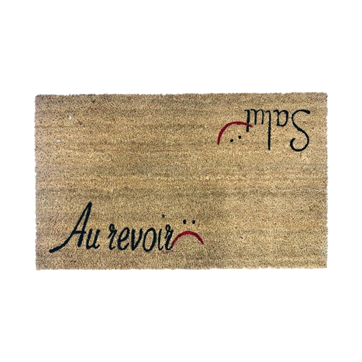 Door Mat Salut/Au Revoir 75x45cm