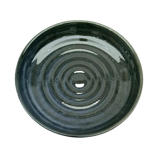 Plate Ceramic White& blue. 9246