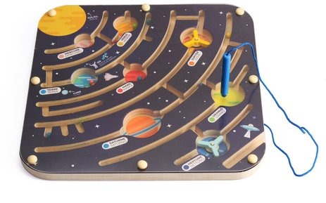 Magnetic Labyrinth Wooden Planets Atelier Du Bois