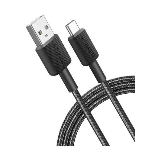 Anker 322 USB-A to USB-C Cable (6ft Braided) Black
