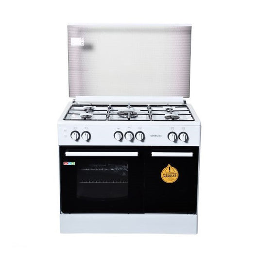 GENERAL GAS Cooker Bottle 90CM 5 Gas Burners White