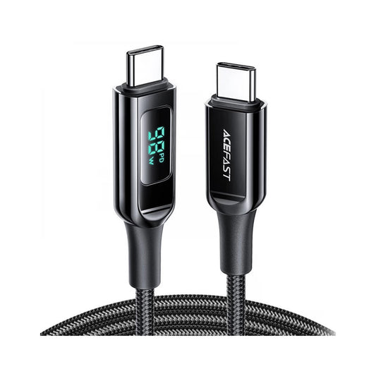Acefast C6-03 Usb-C To Usb-C 100W Zinc Digital Display Braid