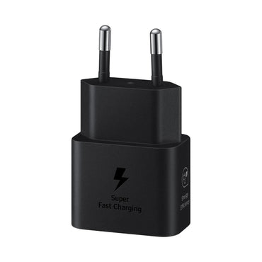 Samsung 25W PD USB-C Adapter 2Pin- Black (Original Products)