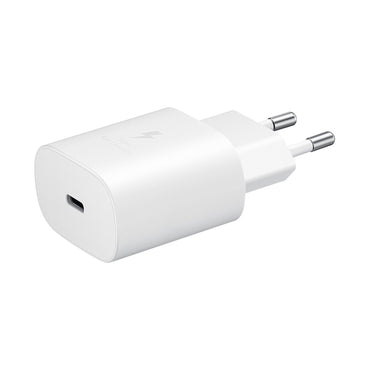 Samsung 25W PD USB-C Adapter 2Pin- White (Original Products)