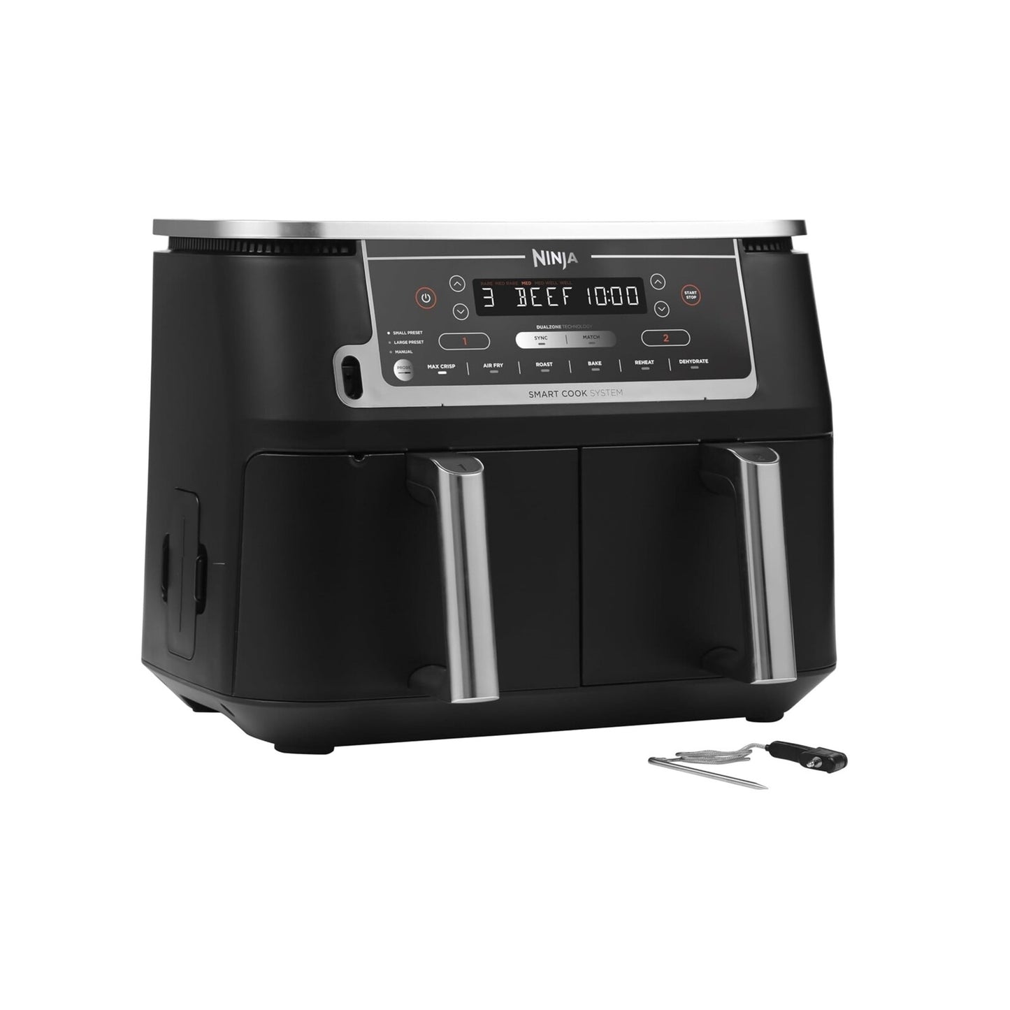 Ninja Airfryer Dual Zone with thermometer 9,5 L 2470w