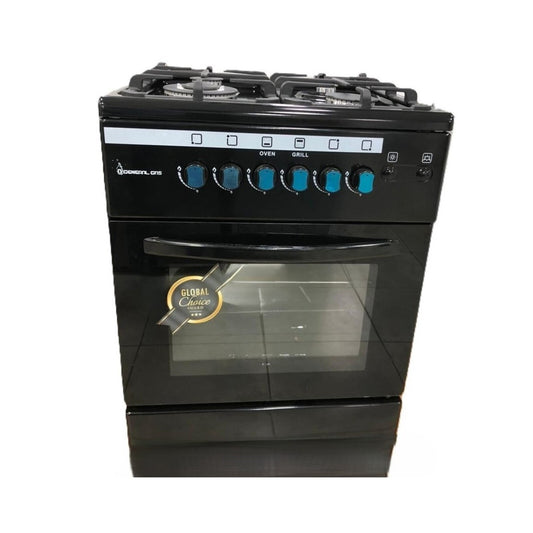 GENERAL GAS Cooker 60cm 4 Gas Burners Black