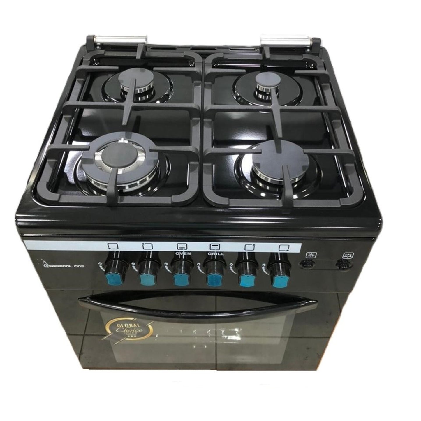 GENERAL GAS Cooker 60cm 4 Gas Burners Black