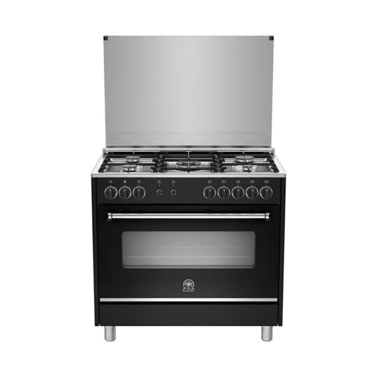 LA GERMANIA Cooker Wide 90cm 5 Gas Burners Black