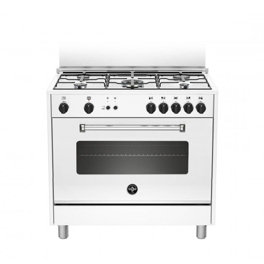 LA GERMANIA Cooker Wide 90cm 5 Gas Burners White