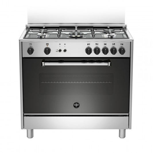 LA GERMANIA Cooker Wide 90cm 5 Gas Burners Stainless Steel