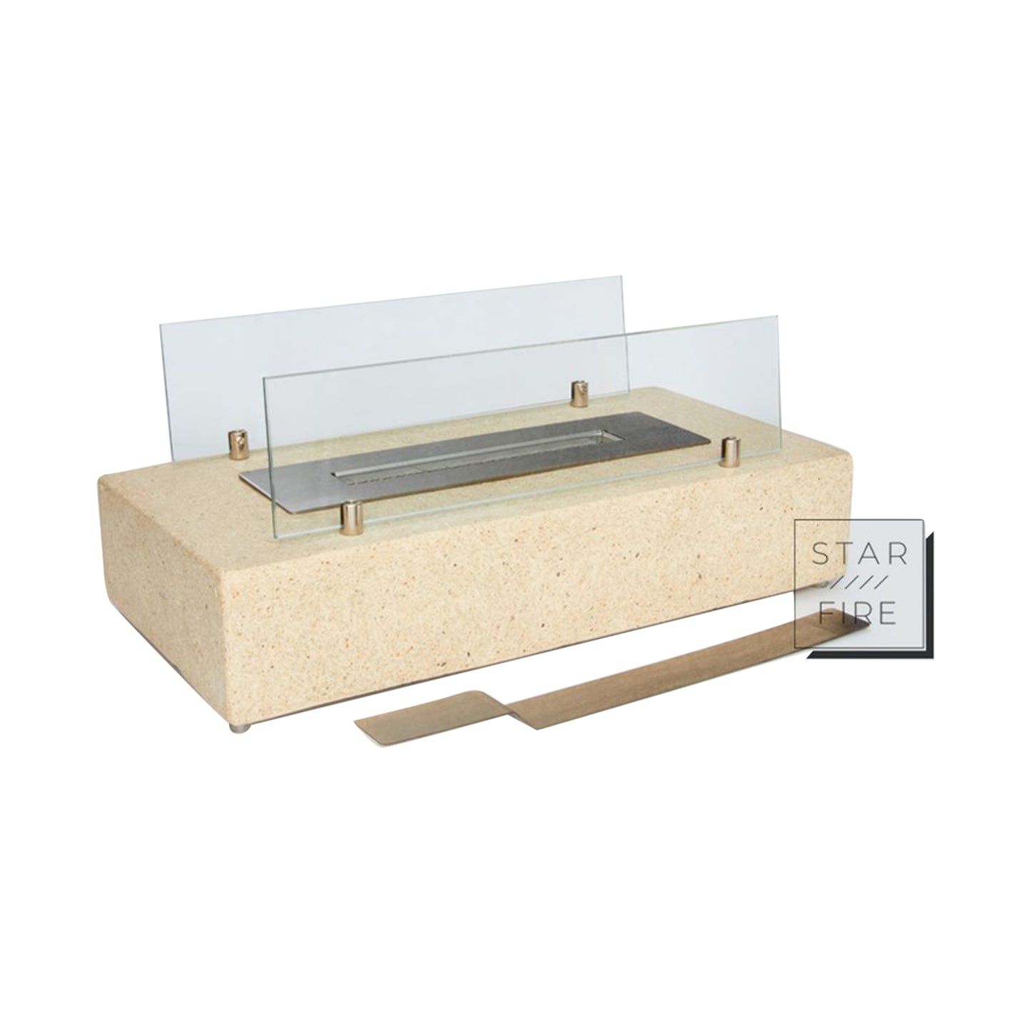 Starkim Bioethanol Heater 20M2 0.70L 34Cm Eco Burner Cream