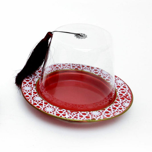 DECAL PLATE 20 X 16 CM RED / WHITE BBP1270