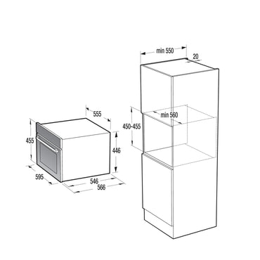 GORENJE Microwave Oven 50 Litres Convection Inox(BCM598S18X