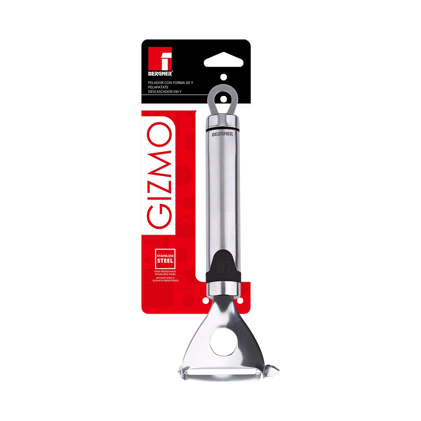 PEELER Y-SHAPE 18CM SS GIZMO BG