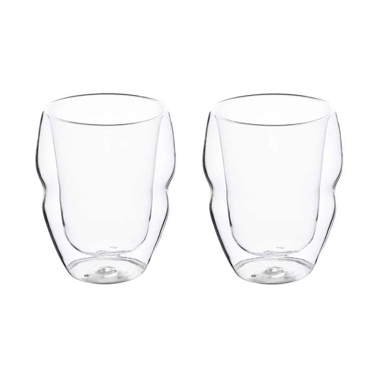 SET 2PC ROCK TUMBLER GLASS 380ML BOROSILICATE