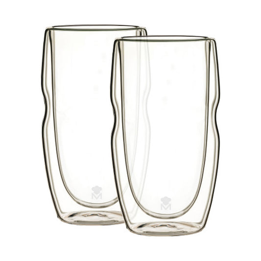 SET 2PC TUMBLER HIGH GLASS 540ML BOROSILICATE