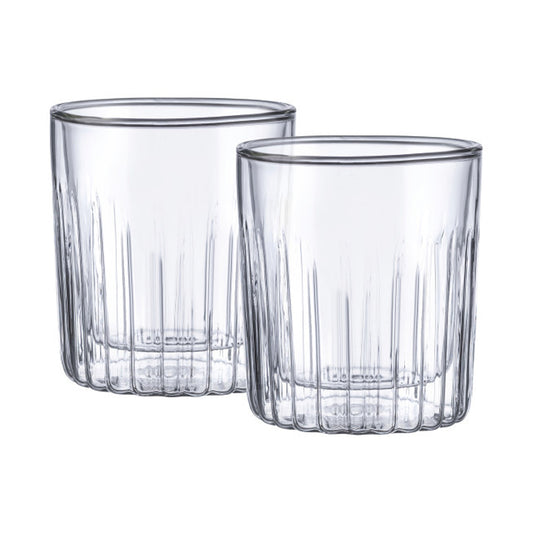 2PC SET  290ML BOROSILICATE DOUBLE WALL MIXOLOGY MP
