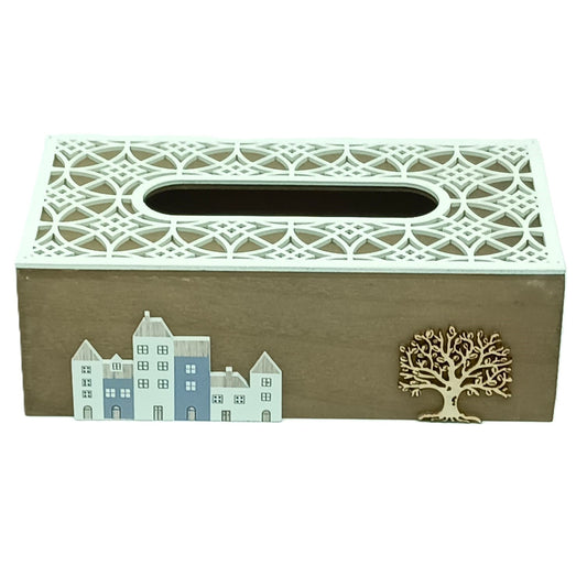 Tissus wood&White 24.8x12.8x8.5