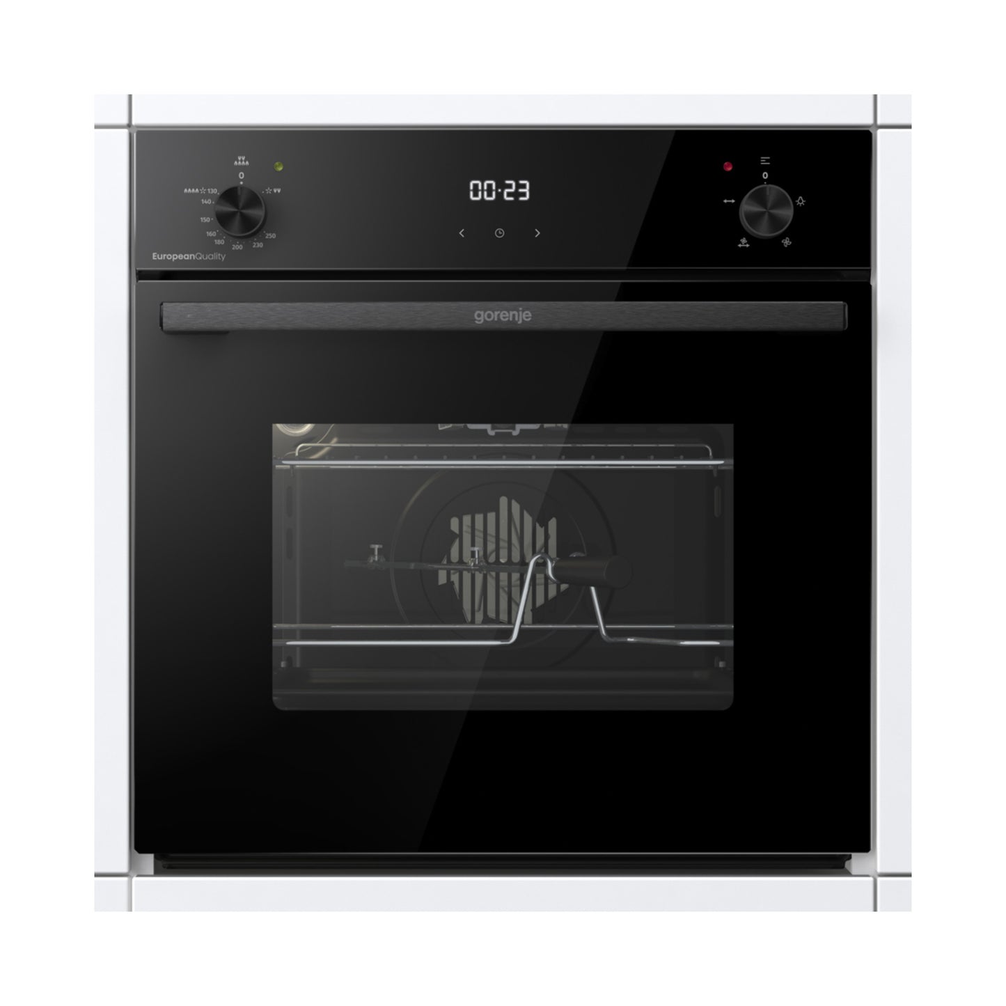 GORENJE Oven Gas 60 cm Convection Black