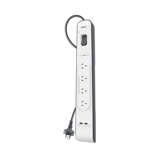 2.4 amp USB Charging 4-outlet Surge Protection Strip