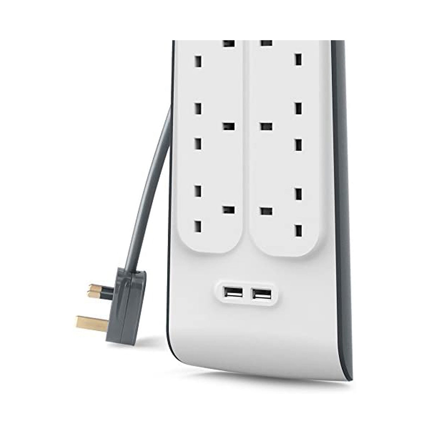 Surge Plus Power Strip (Surge Protector 2.4A, 2m Cable)