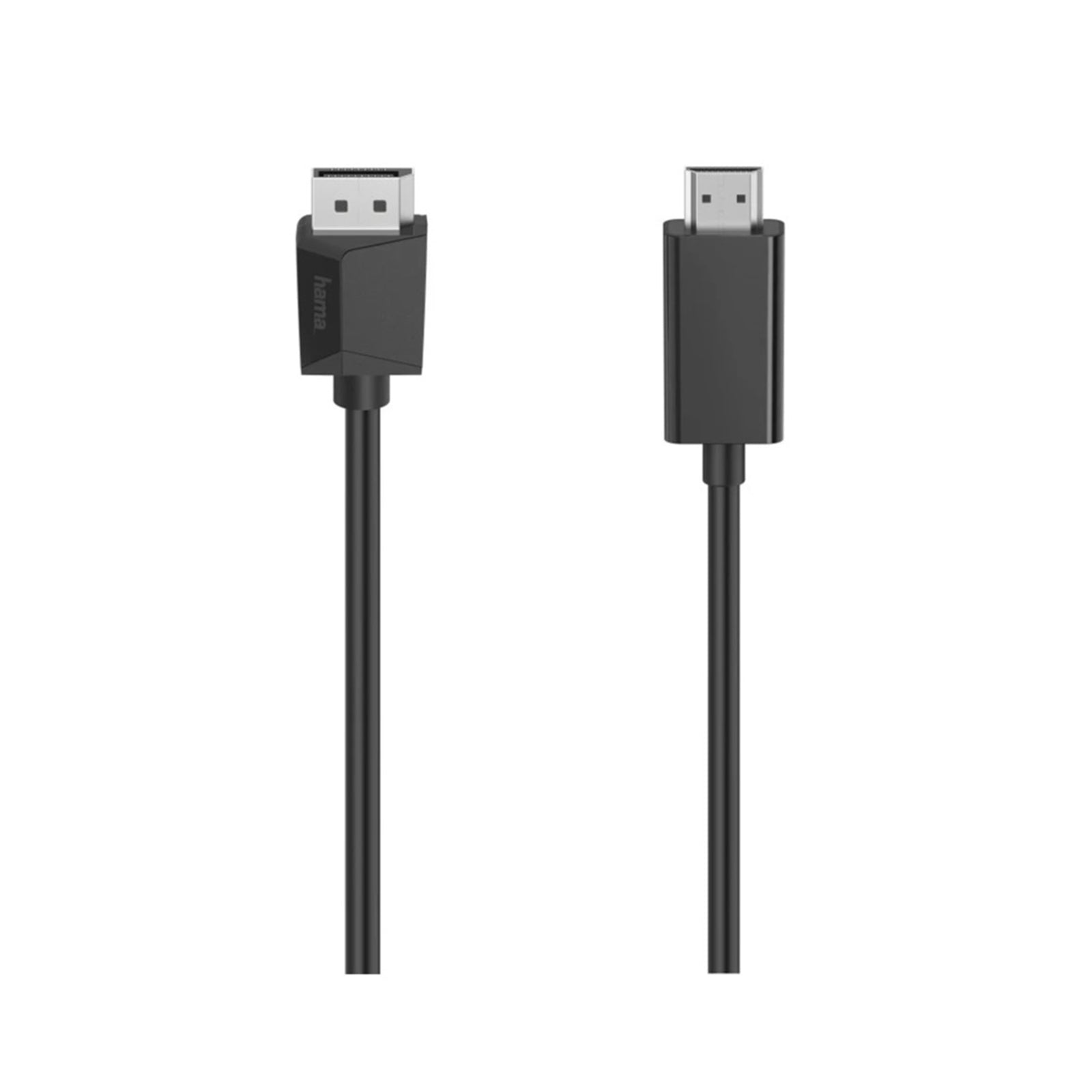 Video Cable, DisplayPort Plug, HDMI Plug ULTRA-HD 4K 1.50m HAMA
